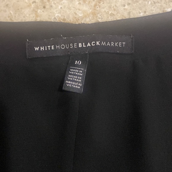 White House Black Market Black Tank Top Size 10 - Picture 6 of 7